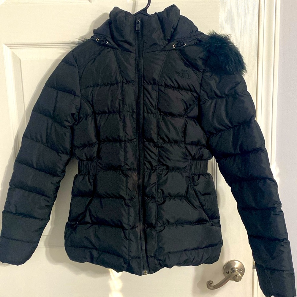 Black North Face Puffer Jacket- Used
